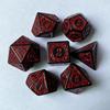 7pcs/lot Polyhedral Dice Set Double-Colors Dice D4 D6 D8 D10 D% D12 D20 for DND RPG Table Games