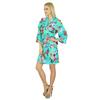 Bimba Women Bridesmaid Robe Floral Short Cotton Getting Ready Robes