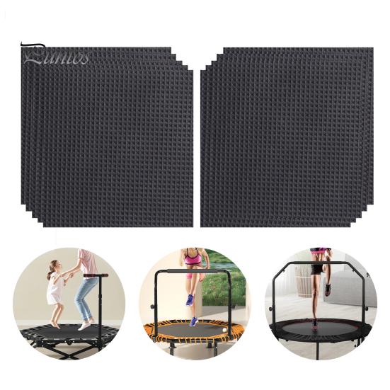 1 комплект для ремонта батута с квадратной заплаткой, скребком, клеем, перчатками для протирки, водонепроницаемой самоклеящейся заплаткой для закрытия дырок на батуте