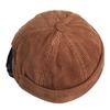 Adjustable Brimless Cap Adjustable Back Strap Retro Docker Hat Beanie Hat  Daily Casual Wear