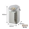 [.co.jp Only] Zojirushi Mahobin (ZOJIRUSHI) Electric Pot Large Capacity 5.0L Standard Type 3 Level Heat Retention Settings Timer Function Energy Savin