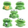 Resin Crafts Big Mouth Frogs Statue Cartoon Mini Frogs Ornament  Home Decor