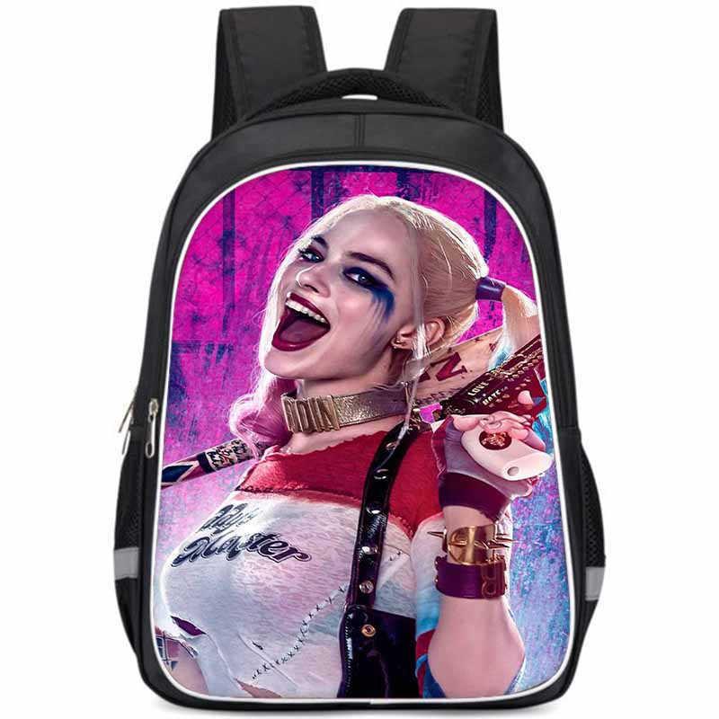 Школьный рюкзак Harley Quinn большого объема, легкий, из ткани Оксфорд, для детей