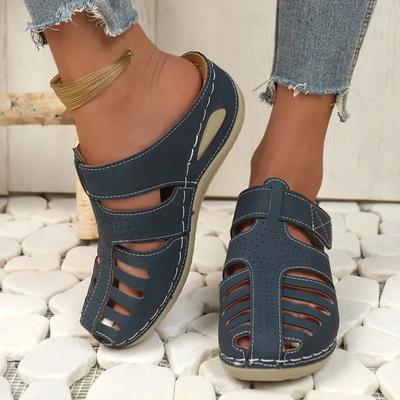 Sandalia de cuña ortopédica para mujer, Calzado Casual Cuero Vintage, antideslizante, estilo vintage, Calidad Superior,