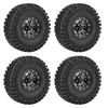 4pcsset 1:10 Crawler Tires Rubber Tyres Metal Hubs RC Accessory Remote Control Car Part
