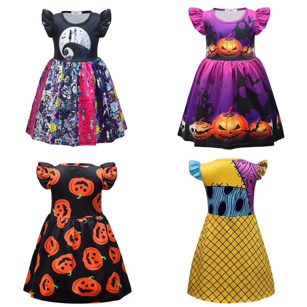 Exquisite Nightmare Before Christmas Kids Dress For Halloween And Christmas Parties