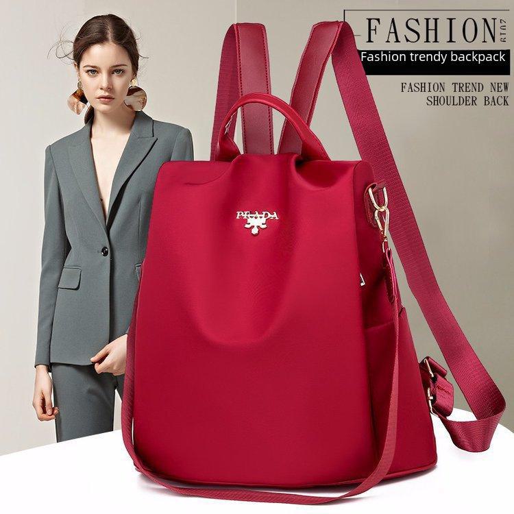 Женский водоотталкивающий многофункциональный рюкзак с защитой от краж - Нейлон большой вместимости, двойного назначения, универсальный дизайн CLE