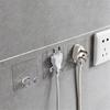 10/20Pcs Wall Mounted Storage Hooks Cord Holder Transparent Easy To Install Adhesive Cable Management Hanger Hooks