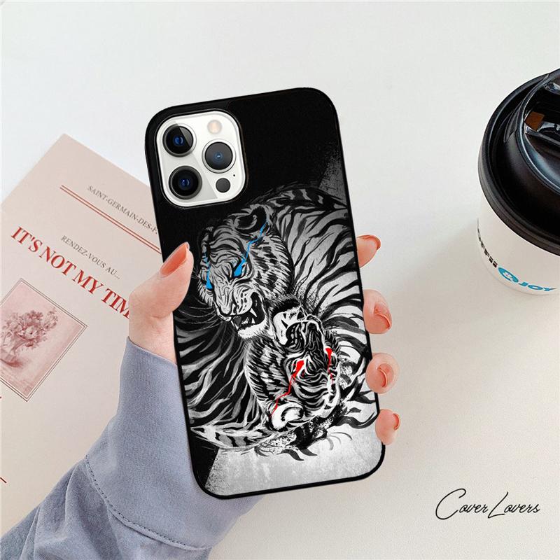 Tiger Sketch Art Phone Case For Apple iPhone 17 Air 11 Pro Max Plus Coque For iPhone 17 Air 14 15 16 13 12 Max Cover