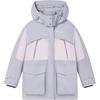 Original Fashion Color Block Casual Loose Waterproof Stain Resistant Hooded Warm Long Sleeve Down Jacket Women Outerwear F51W449903F-GY
