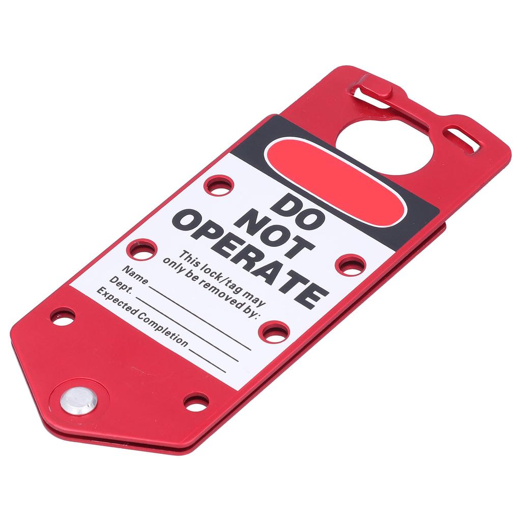 Lockout Hasp Portable Point Controlled Splicing Repeatable Label Porous Lockout Tagout Hasp