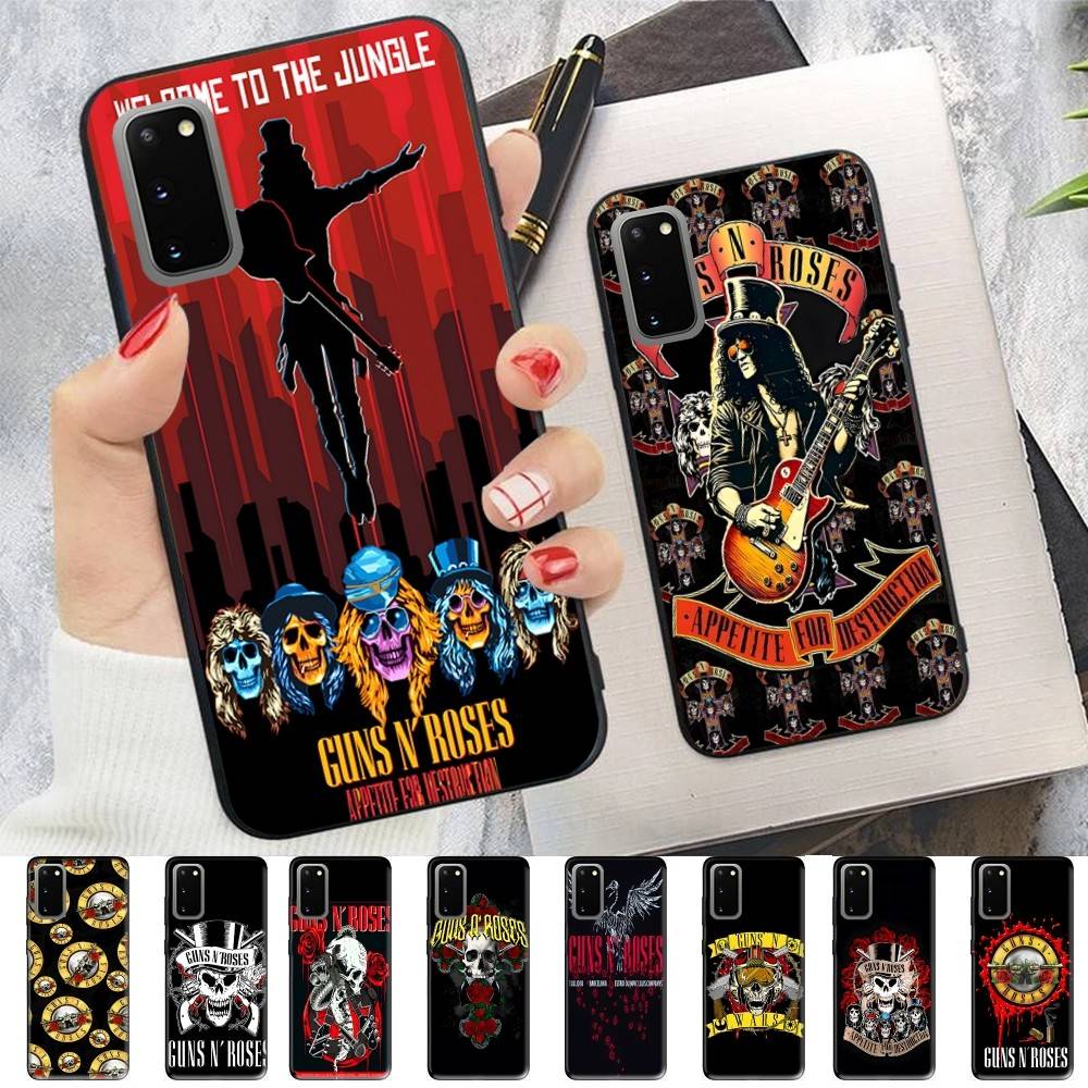 GUNS N ROSES Phone Case For Samsung S 24 fe 25 Ultra plus 20 lite 21 30 22 23 24 22 Ultra 5G Fundas