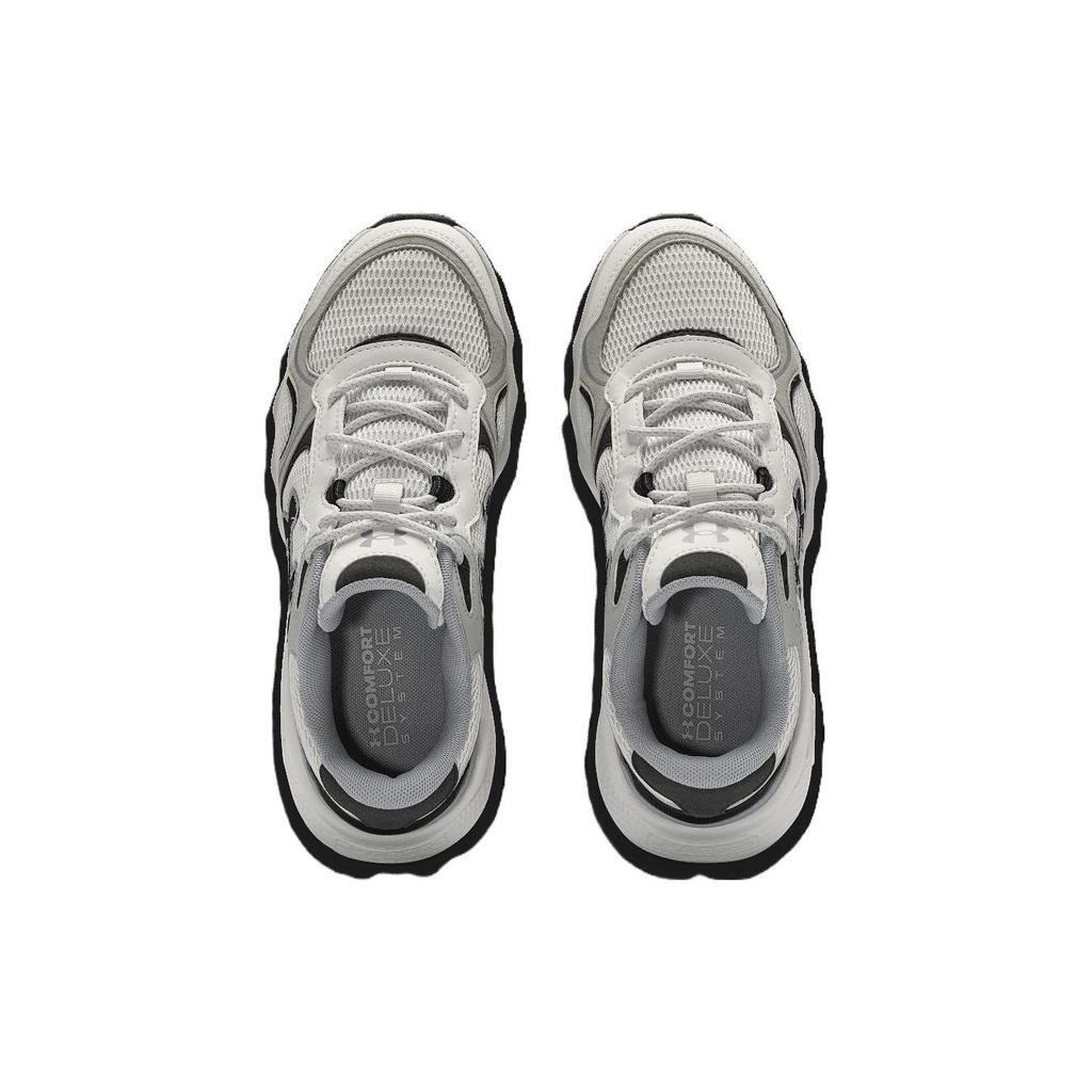 Under Armour Charged Vantage Lux 2 Versatile Comfortable Mid-Top Running Shoes Women Sneaker Beige Black 3028449-300