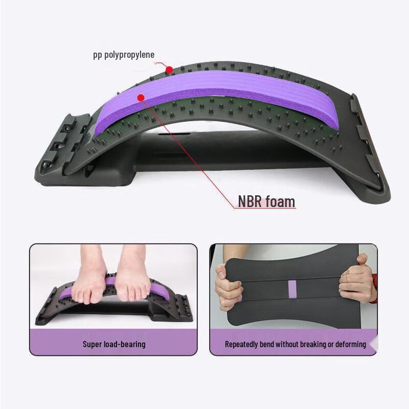 WEZHO Adjustable Back Massage & Yoga Stretcher