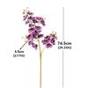 21 Heads Artificial Phalaenopsis Branches Real Touch 2 Fork Fake Mini Flowers Realistic Handmade Simulation Plant Balcony Decor