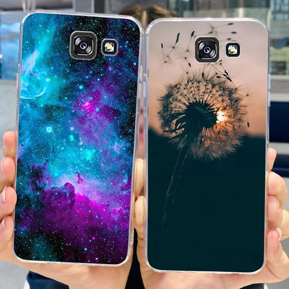 Stylish Flower Butterfly Phone Case For Samsung Galaxy A5 2017 A520F Soft Silicone TPU Cover For Samsung A5 2015 2016 A500 A510F