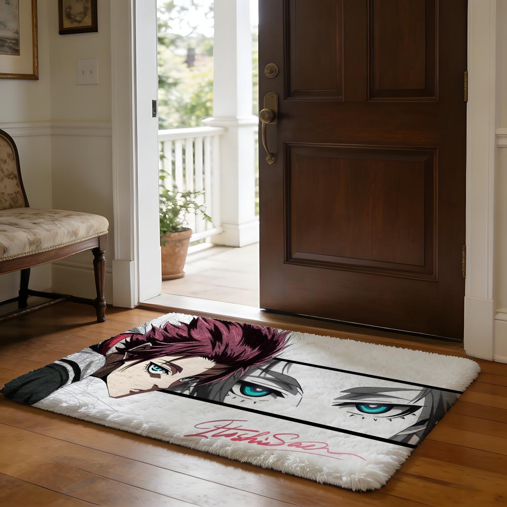 Hot Anime BBLue LLock Floor Mat Soft Flannel Absorbent Mat Non-Slip Rug Home Bedroom Bathroom