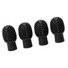 4PCS Drumstick Silent Practice Tip Silicone Stretchable Drum Practice Percussion Tip Black