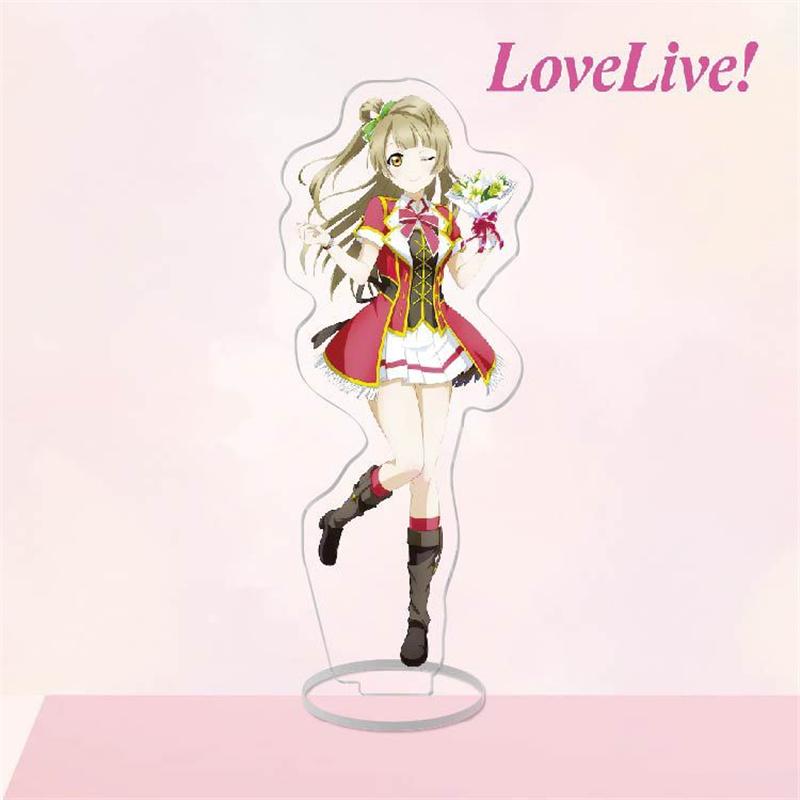 Мода Аниме Love Live Group Стенд Модель Пластина Брелок Котори Минами Нико Ядзава Сонода Уми Фигурки Стенд Держатель Стол