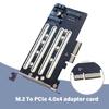 Адаптер-карта M.2 PCIe NVMe SSD на PCIE 4.0 x4, полноскоростная карта, адаптер PCIE для M.2 NVME SSD 2230 2242 2260 2280