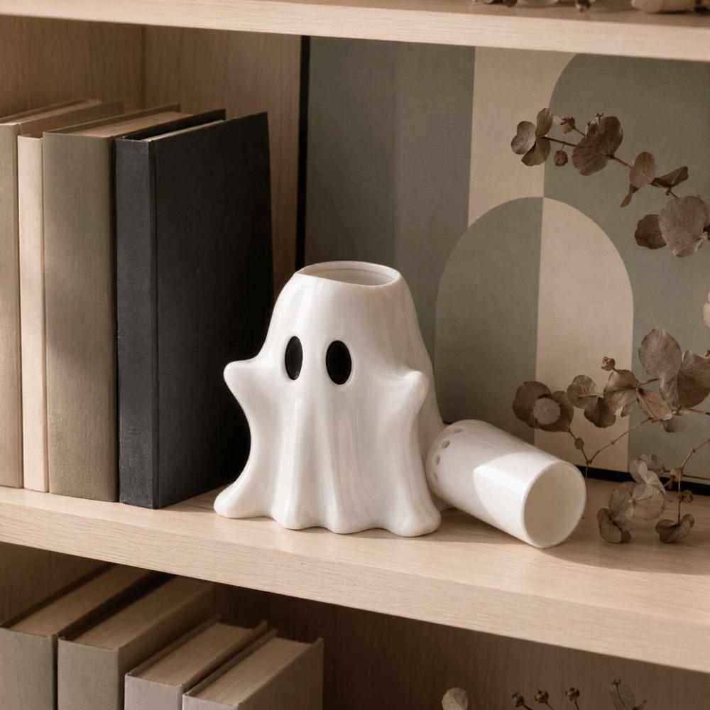Creative White Ghost Vase 3D Printed Water Planting Planter Halloween Flower Pot Apartment Decor