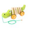 Toddler Child Crocodile Wooden Rope Toy Walk A Long Pull Toy