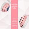 Casque Bluetooth - Sendowtek - B39 - Pliable - Micro intégré - Rose pour Enfants