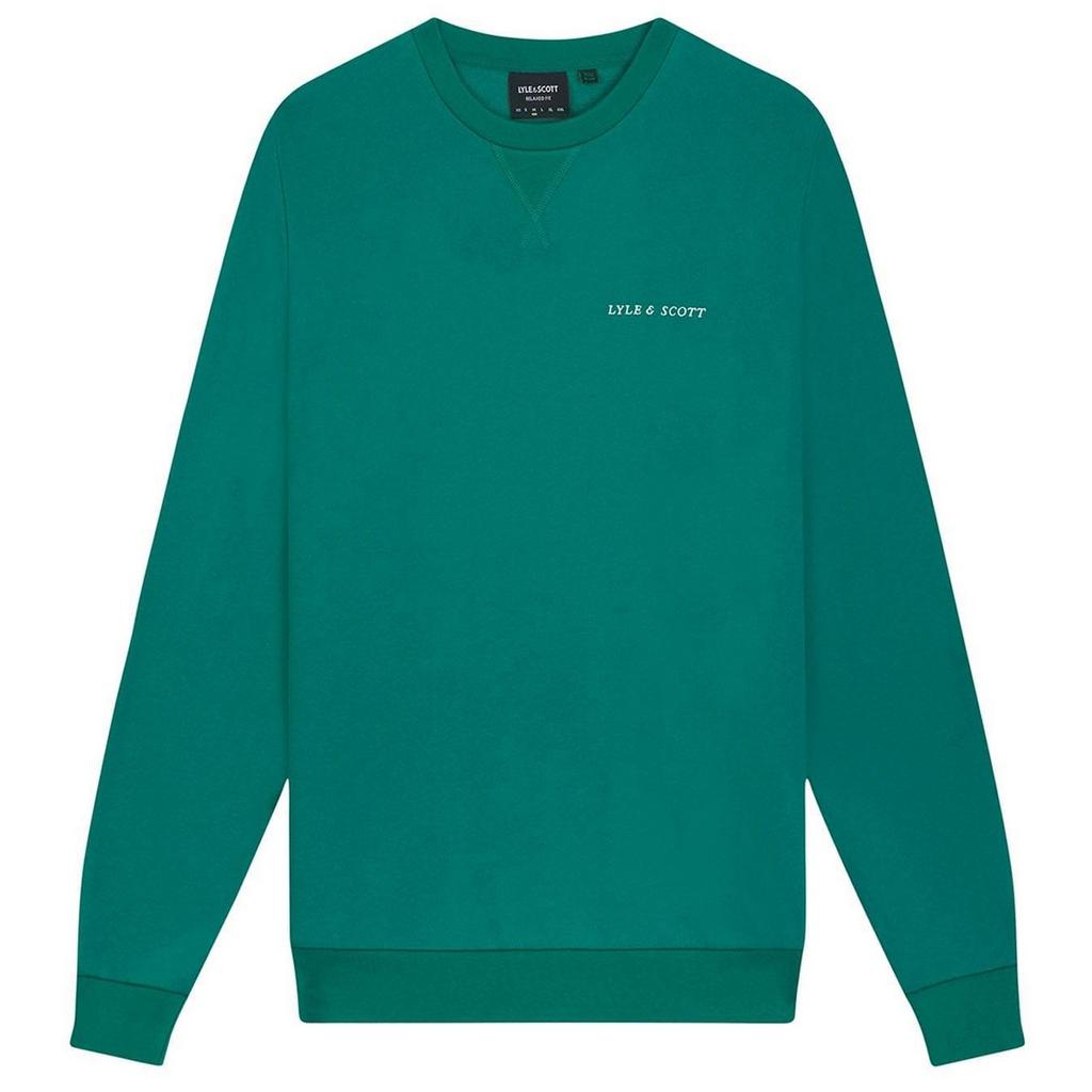 Lyle & Scott Mens Embroidered Loopback Crew Neck Sweatshirt