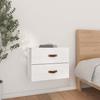 820978 vidaXL Wall-mounted Bedside Table White 50x36x40 Cm