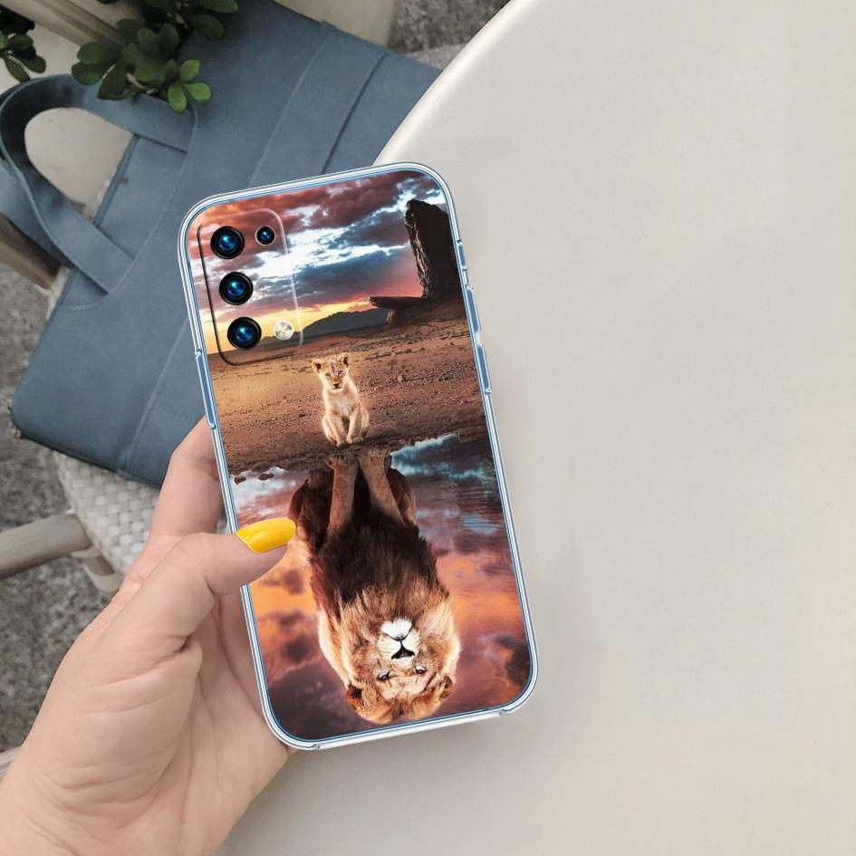 CJ75 Lion King Transparent Phone Case for LG K22 K30 K40 K40S K41 K42 K50 K50S K51 K51S K52 K61 K62 K71 K92 Q60 Q61 V40 V50 V60