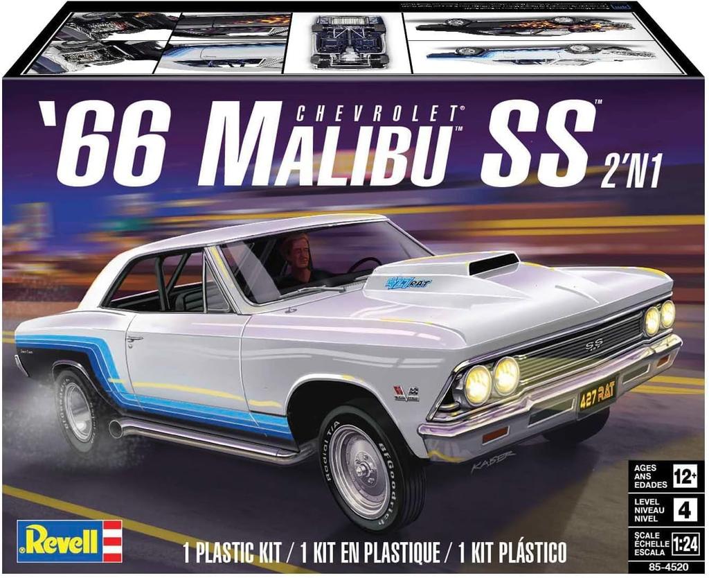 German Revell American Revell 66 Malibu SS Plastic Model 14520 Molding Color (Revell) 1/24 2'N1