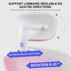 Sevencomfort-Chaise d'apprentissage ergonomique avec dossier adaptatif-réglable en hauteur-Chargé 200KG-Rose