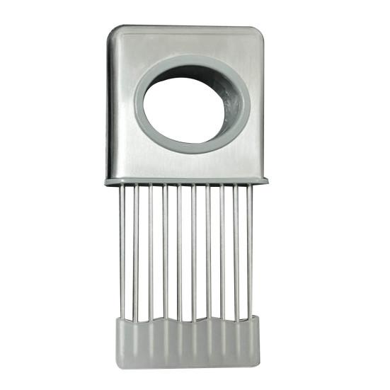 Держатель для нарезки лука из нержавеющей стали, слайсер для овощей, резак для картофеля, помидоров, лимона, кухонный измельчитель, вспомогательный инструмент, тендерайзер для мяса