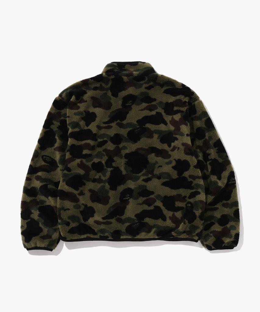 Bape Флисовая куртка с первым камуфляжем (M) зеленый