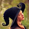 Witch Hat for Halloween Daily Wear Black Magic Wool Witch Hat Halloween Cosplay Party Costume Women Dress Up Accessory