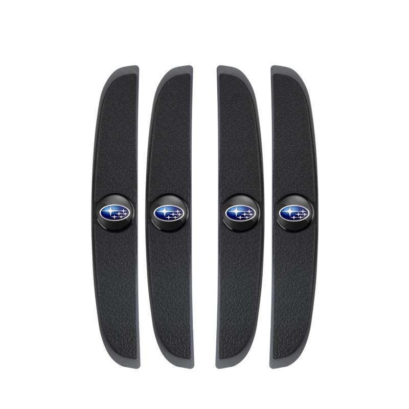 4Pcs Rubber Anti Collision Strip Car Door Protector Stickers For Subaru Outback Impreza Legacy WRX STI BRZ Forester Levorg Exiga YY3