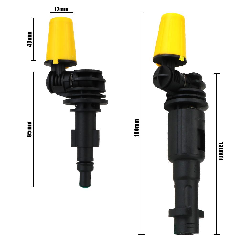 Подходит для пистолетов Karcher Trigger Guns 360° Gimbaled Spin Cleaner Spray Nozzle Dirt Shock Turbo Nozzle