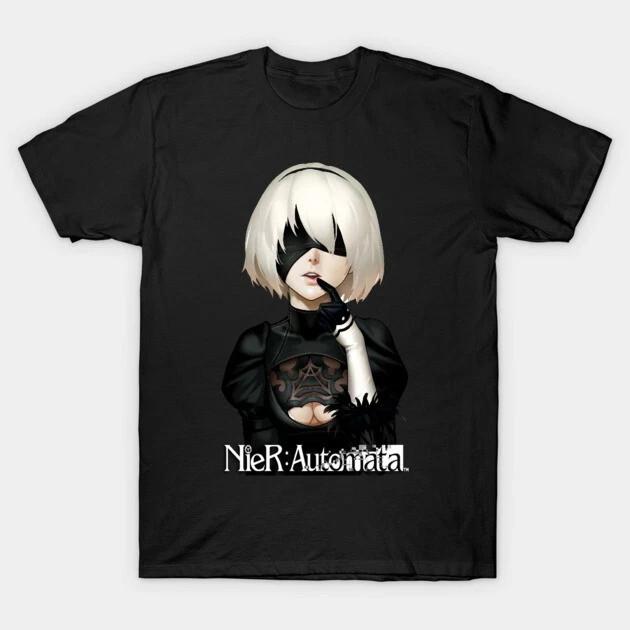 Anime 2B Nier Automata Waifu T Shirt Size S - 5XL Gift For Friends V2