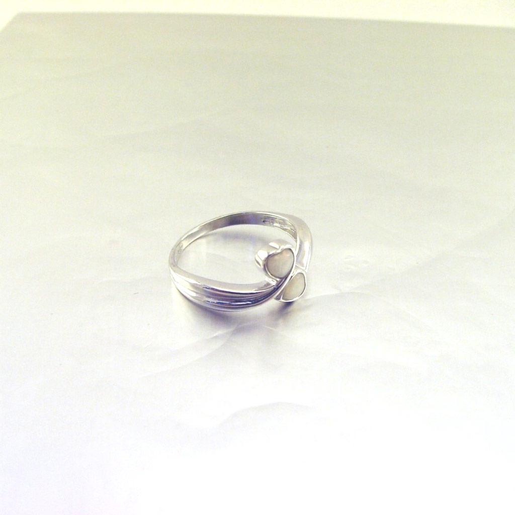 Silver Ring 'Goddess Opal' White Silver (rhodium) - 10 Mm