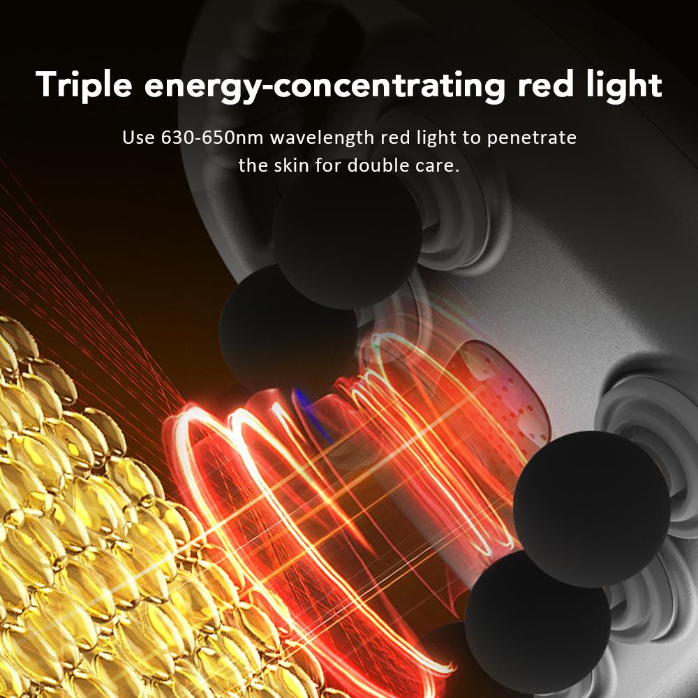 Шестиголовочный фасциальный массажер вибрирует талия спина плечо икры массажер для тела сжигатель жира похудение расслабление мышц фитнес USB зарядка
