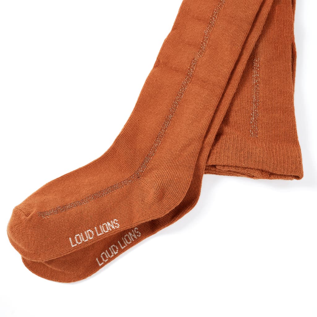 Kids tights in cognac size 128