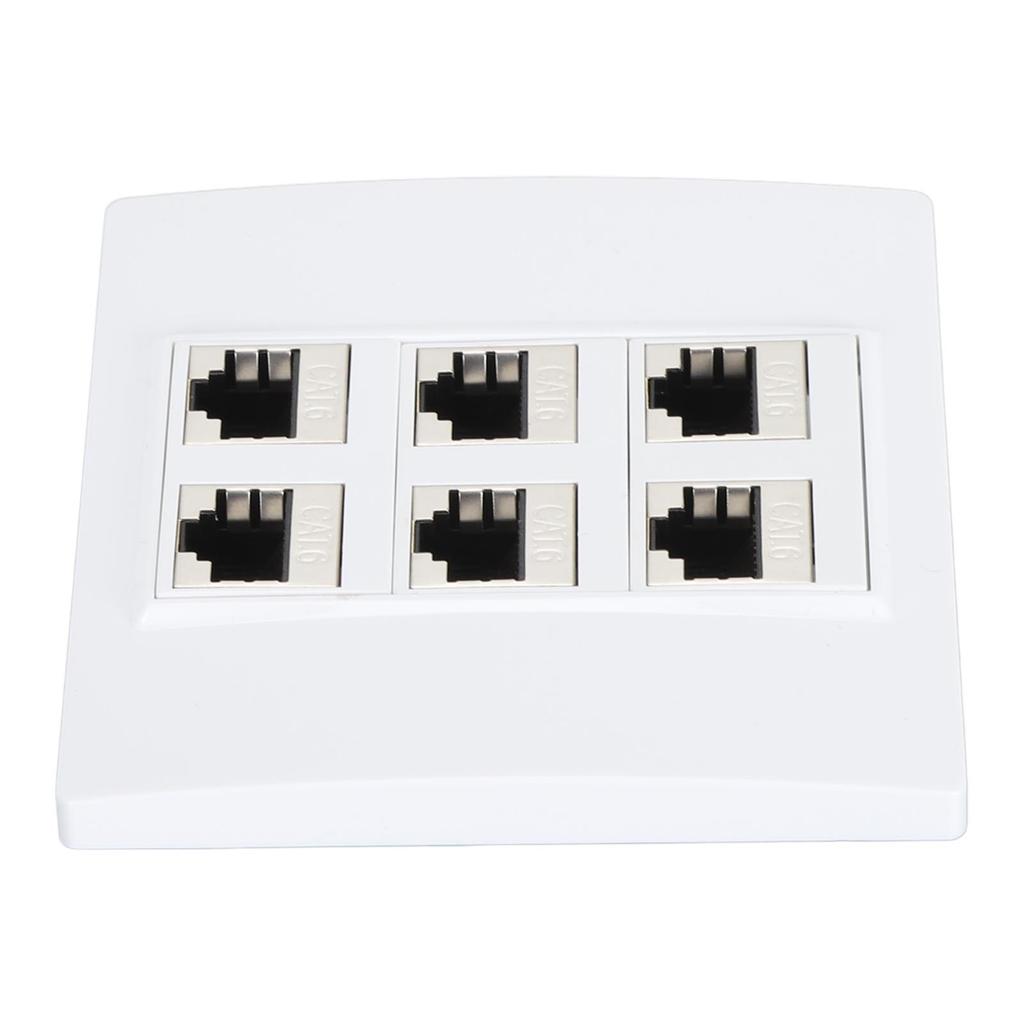 Настенная розетка Ethernet Cat 6 6 портов гнездо-гнездо съемный модуль Cat6 Keystone настенная розетка для работы дома