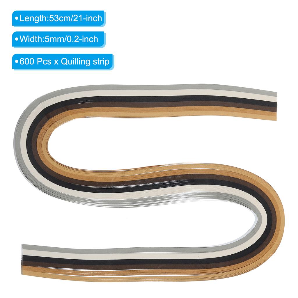 600/840 шт. Полоски для квиллинга Бумага 5 мм 0,2" Бумага для оригами Полоска для квиллинга Смешанные цвета для искусства DIY Ручная работа Рождественские инструменты