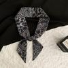 Small Silk Scarf, Advanced Sense, Temperament, Atmosphere, Versatile Decorative Small Scarf, Girl's Heart, Bow, Hair Tie, Bag, Streamer.
