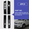 RHD For Toyota Vitz 2010 - 2014 Window Lift Control Switch Protection Cover Panel Frame 74231-52630-C0,74232-52570-C0-A09E