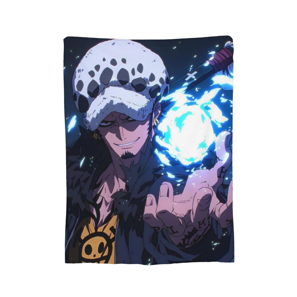 Sanji Vinsmoke Luffy Anime Flannel Blanket Awesome Throw Blankets for Sofa Bedding Lounge 150*125cm Rug Piece,