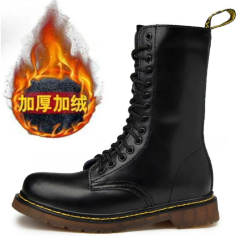 Эксклюзивно для больших размеров ботинок Dr. Martens, высокие британские ретро-ботинки Dr. Martens, высокие сапоги, вельветовые военные ботинки.