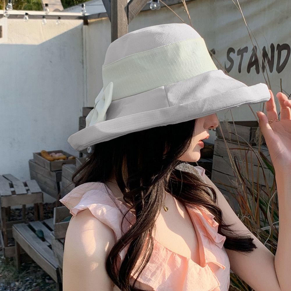 Anti-UV Beach Cap Large Brim Sun Hat Fashion Bucket Hat
