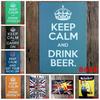 Keep Calm Inspirational Tin Sign for Bar or Restaurant