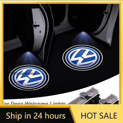 Для VW VOLKSWAGEN Новые 2 шт. Беспроводная HD Подсветка Салона Проектор Двери Автомобиля Приветственный Свет Для Volkswagen VW RLine R Golf Amarok T5 P